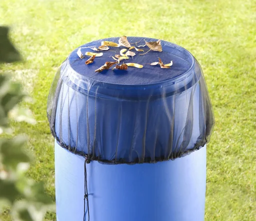 "Rain barrel net image"