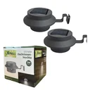 Solar LED gutter light 2-pack