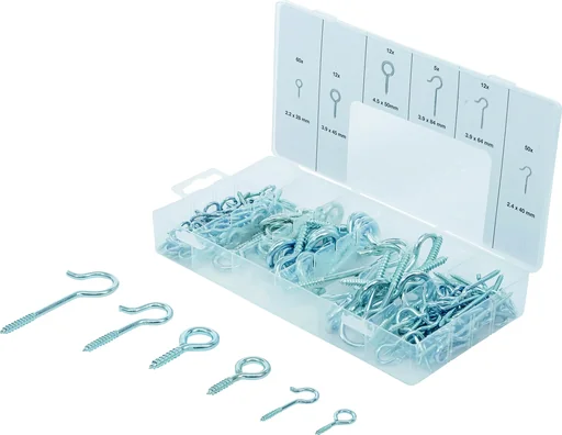 "Screw hook assortment, 151 pcs. image"