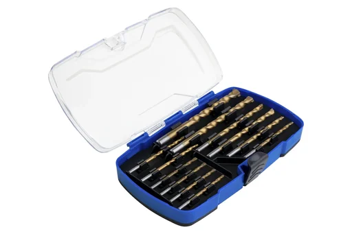 "Titanium stone drill bit HM set, 12 pieces image"