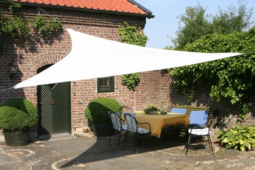 "Triangular sun sail water-repellent ivory 360 x 360 x 360cm image"