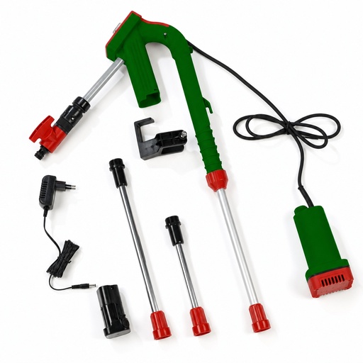 "Battery rain barrel pump, 12 volts image"