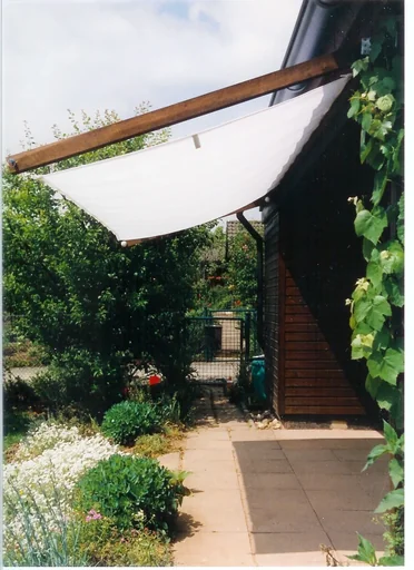 "Complete sun sail kit white 270 x 140cm image"