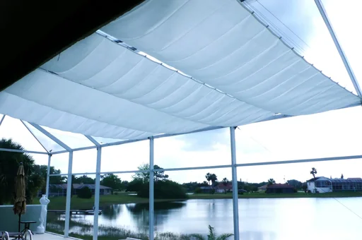 "Complete sun sail kit silver grey 270 x 140cm image"