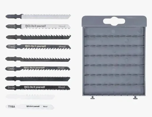 "Jigsaw blade set, 10 pieces image"