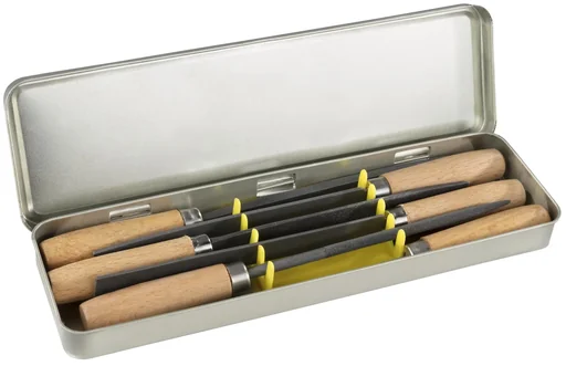 "Key file set in metal case, 6 pieces image"
