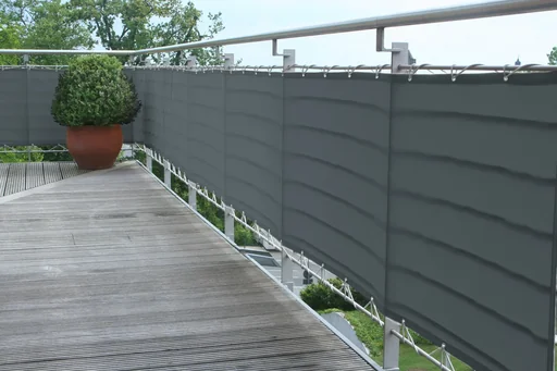"Balcony cladding, anthracite, 75 x 300 cm image"