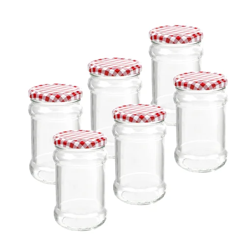 "Mason jar 315 ml, round, set of 6 image"