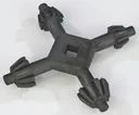 Universal drill chuck key
