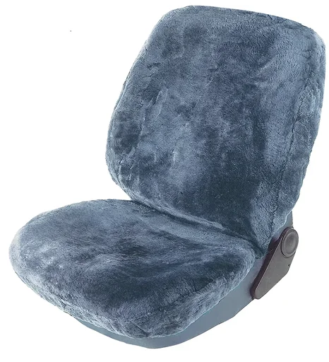 "Lambskin seat cover anthracite image"