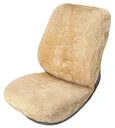 Lambskin seat cover beige