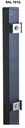 Post for double-rod and single-rod fence panels 1700 x 40 x 40 mm - anthracite