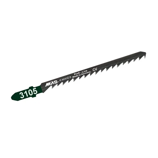 "CV jigsaw blade, cross-ground and set, GL 100/VL 75 mm, ZT 4.0 mm/6TPI, pack of 5 image"
