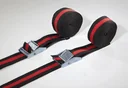 Tension straps with quick release, 2-part, 2.5 m x 25 mm
