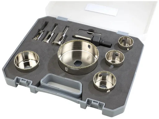 "9-piece tile drill set image"