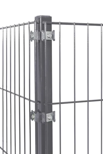 "Corner post for double-rod and single-rod fence panels, 1500 x 40 x 40 mm, anthracite image"