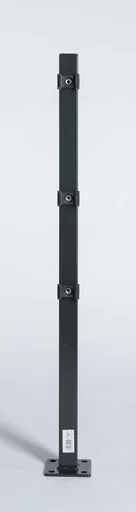 "Corner post with base, integrated mounting plate, anthracite, 900 x 40 x 40 mm image"