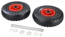 Twin tires for support wheels