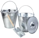 Zinc bucket set, 5 pieces
