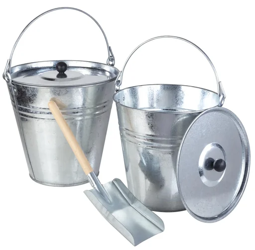 "Zinc bucket set, 5 pieces image"