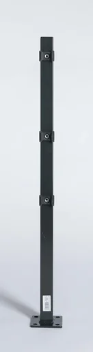 "Post with base, integrated mounting plate, anthracite, 900 x 40 x 40 mm image"
