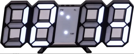 "3D LED clock image"