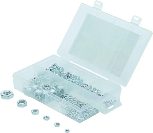 "Nut assortment, M 3 - M 10, 150 pcs. image"