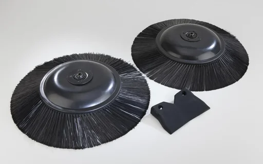 "Spare parts set for sweeper, 2 brushes + 1 sealing lip image"