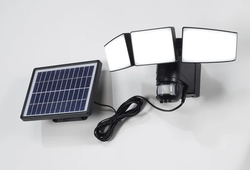 "Solar LED floodlight, 15 watts with motion detector image"