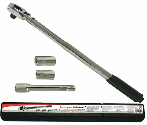 "Torque wrench with extension and sockets 17/19 mm image"