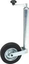 Trailer support wheel, solid rubber