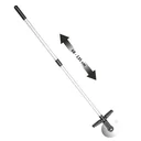Lawn edge roller including rod