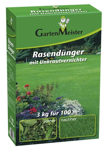 "Lawn fertilizer with weed killer, 3 kg for approx. 110 m² image"