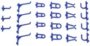 24-piece hook assortment for pegboards