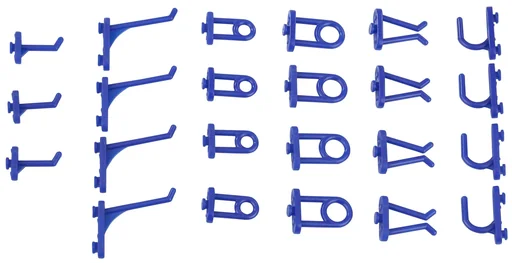 "24-piece hook assortment for pegboards image"