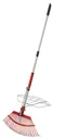 Universal rake with grapple, 25 tines, telescopic