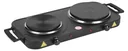 Double hotplate 2000 watts, black
