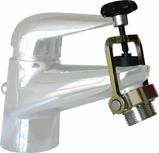 "Faucet adapter "Aqualigator", clampable image"