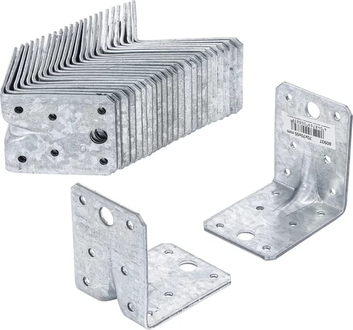 "Angle connector with bead 70 x 70 x 55 mm, 25 pieces image"