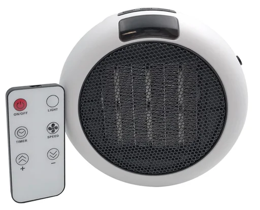 "Plug-in heater with remote control image"