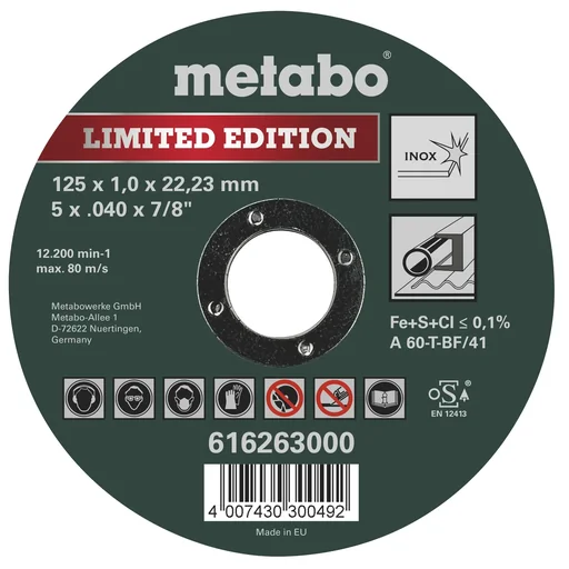 "Cutting discs Inox Special Edition II, 125 mm, 25 pieces image"