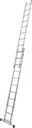 CORDA sliding ladder 2x11 rungs