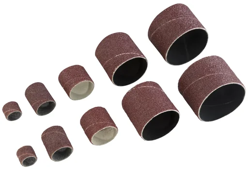 "10-piece abrasive sanding sleeve set image"