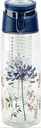 Drinking bottle with fruit insert (color: blue)