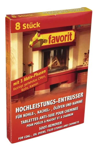 "High-performance soot remover for coal, tiled, oil stoves and fireplaces, 8 pieces image"