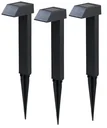 Solar pathway lights, set of 3