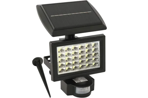 "Solar wall spotlight 2-in-1 with motion detector image"