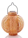 Solar Lanterns "Flame" Bamboo, Set of 2