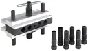 Doweling machine / drilling jig, self-centering