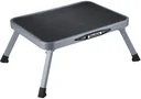 Foldable, one-step step stool, grey